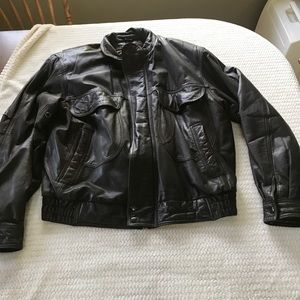 Reed Sportswear Leather Bomber Jacket